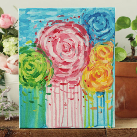 March | Impressionist Flowers | 1.5 Hr Instructor Guided Workshop